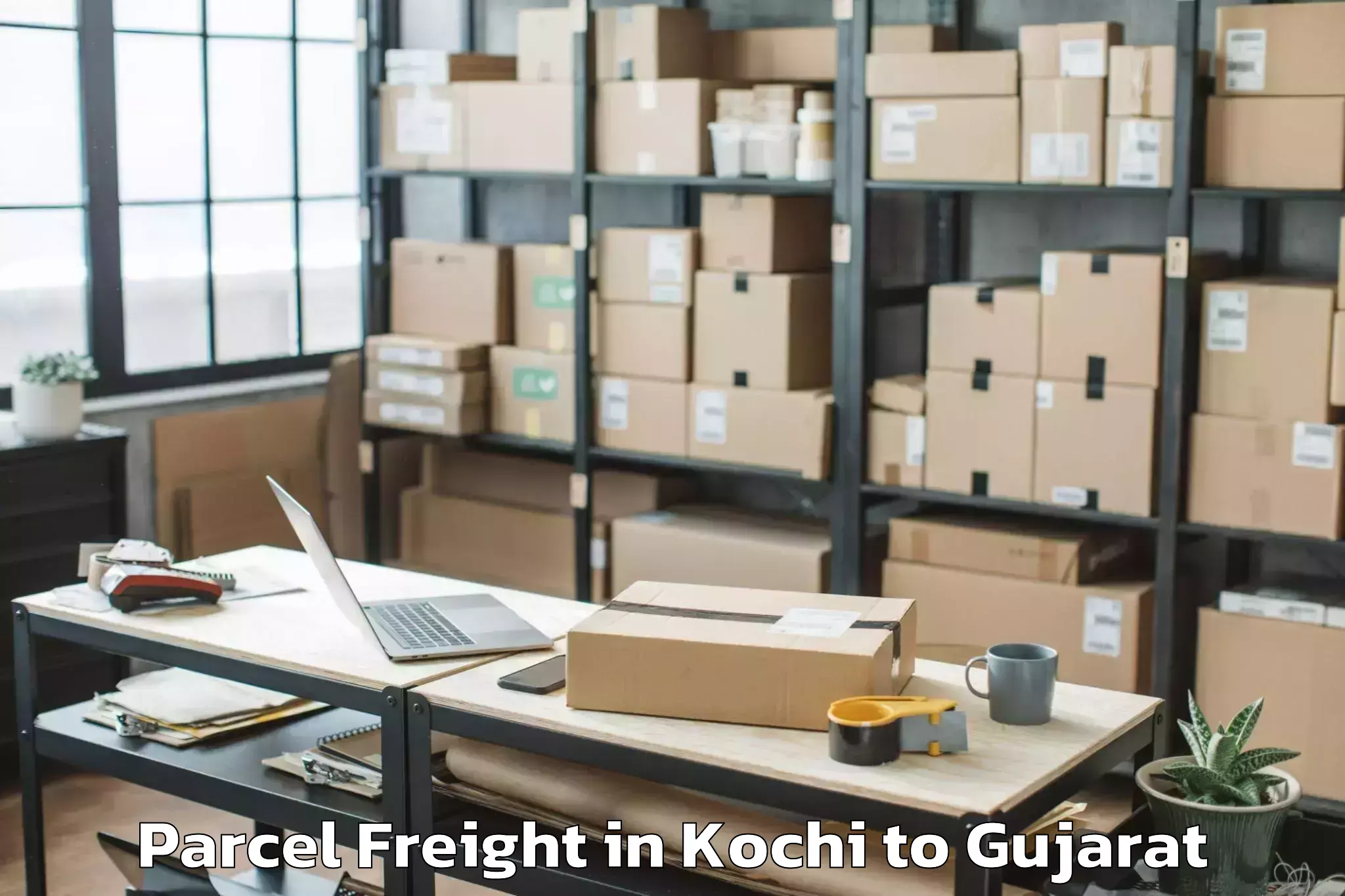 Efficient Kochi to Ahmadabad City Parcel Freight